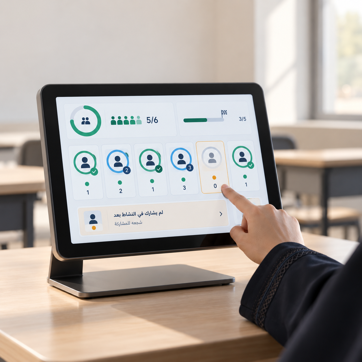 قياس تفاعل الطلاب داخل الحصة باستخدام مؤشرات رقمية